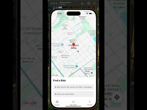 🚕 Preview of Uber Clone app! Real-time tracking, ride booking &amp; modern UI  #reactnative #uberclone