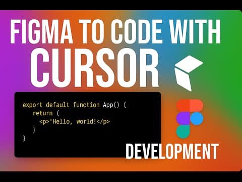 Convert Figma to ReactJS Code Instantly with Cursor AI + MCP (Complete Guide)