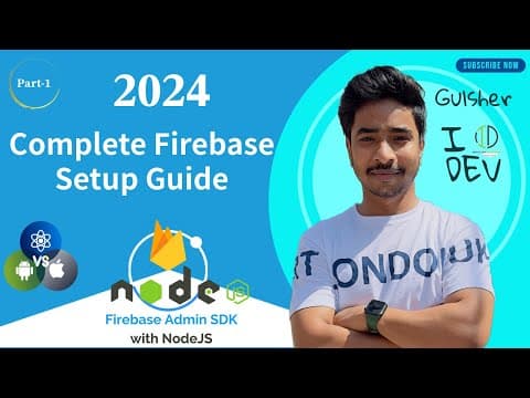 #38 Complete Firebase Setup Guide for Android, iOS, and Node.js | Step-by-Step || 2024