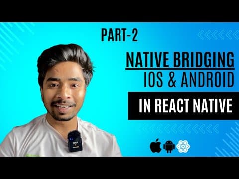 Part - 2 : How to do Native Bridging  iOS/Swift in in React Native #reactnative #bridging #native