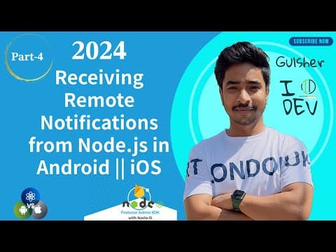 #41 How to send firebase push notification in android and iOS from nodeJS || #reactnative #nodejs